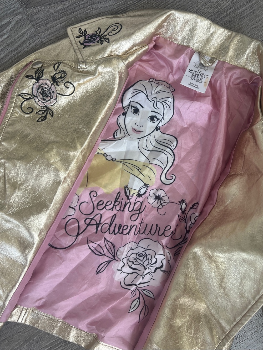 DISNEY BELLE GOLD JACKET